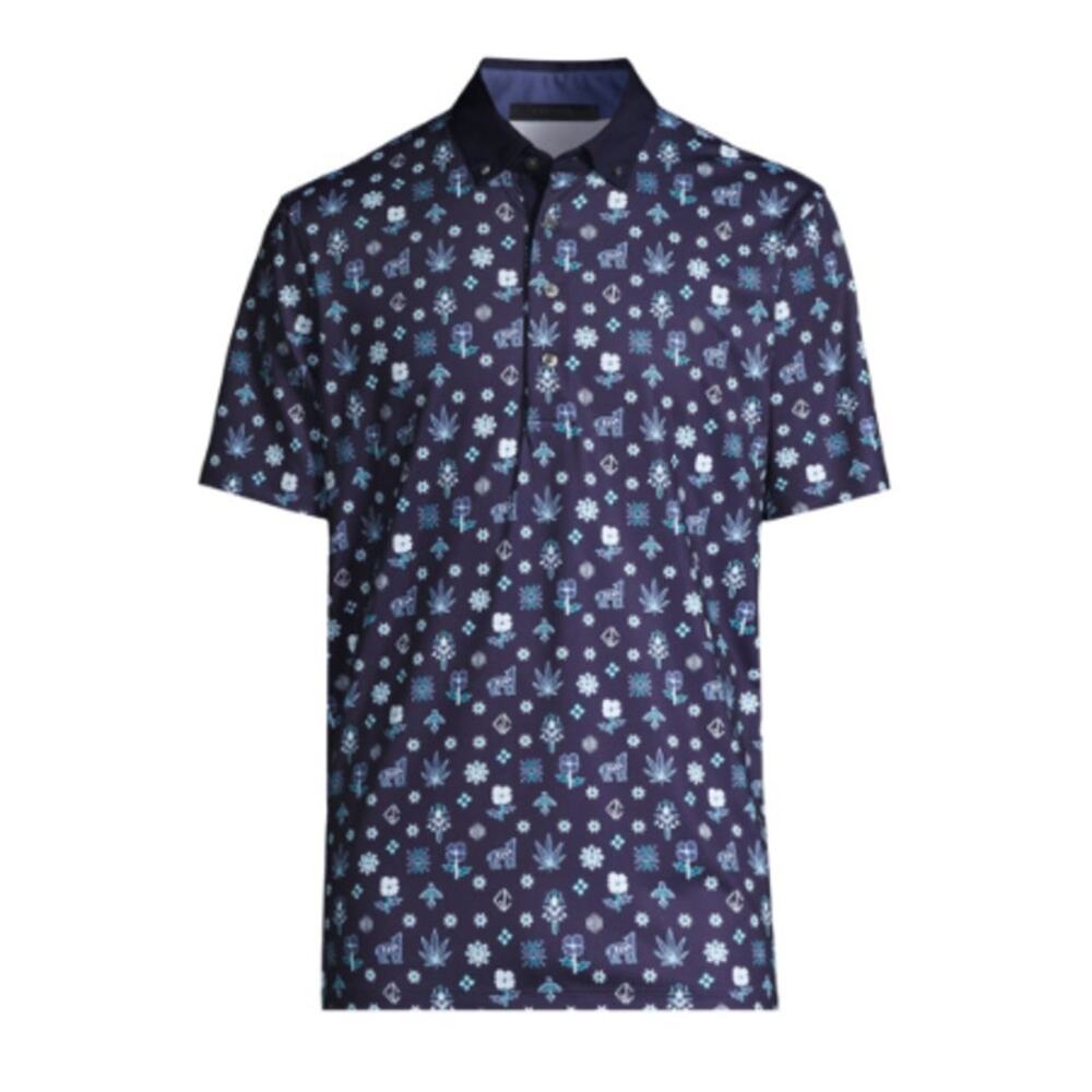 Greyson Men’s Story Telling Polo Shirt Raven Medium Performance Golf Clubcore